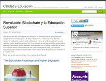 Tablet Screenshot of calidadyeducacion.com